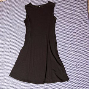 Simple Black Uniqlo A-Line Dress, Med